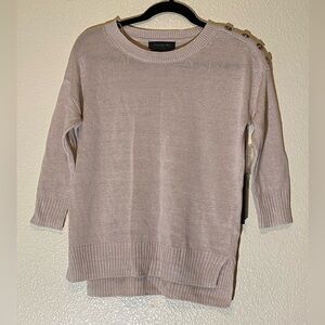 Tahari Women's Cream Crew Neck Sweater size XS